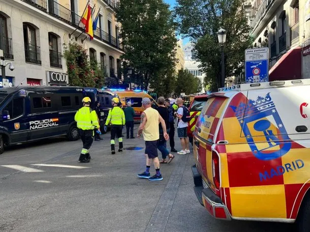 Se derrumbó un edificio en Madrid: hay al menos cuatro desaparecidos y varios heridos