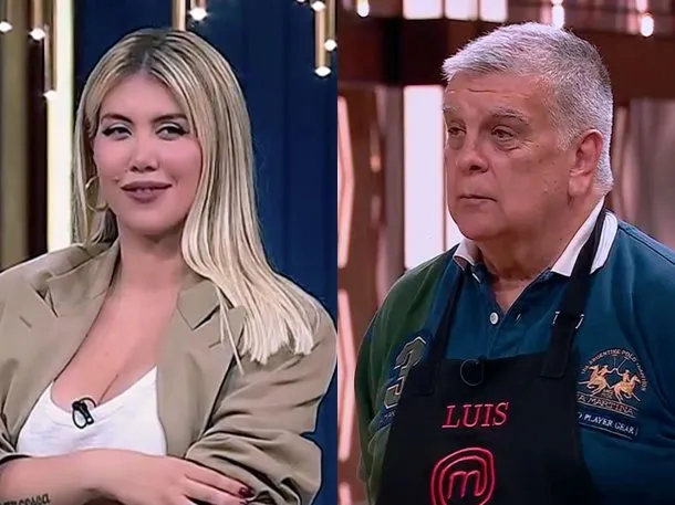 Cruce explosivo en MasterChef Celebrity: Wanda Nara y Luis Ventura revivieron viejas tensiones en plena gala