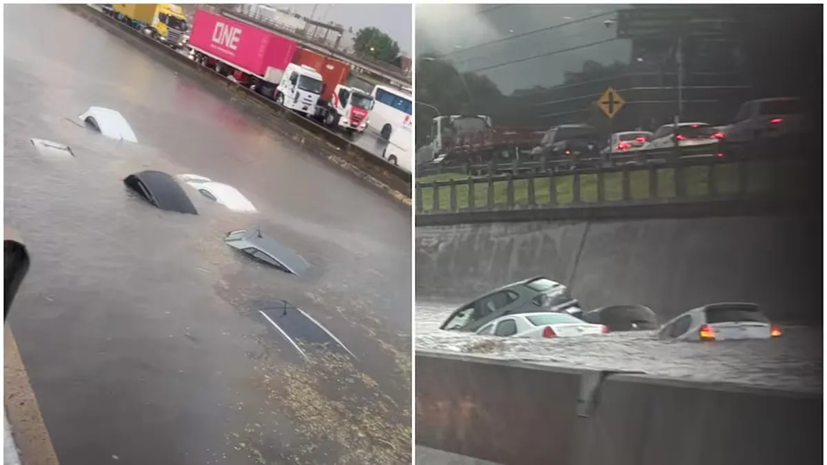 Tras el sorpresivo temporal en el AMBA: los videos de los daños y rescates bajo el agua en la Panamericana