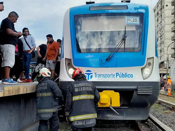 Grave accidente en Liniers: un hombre fue embestido por una formación del Sarmiento