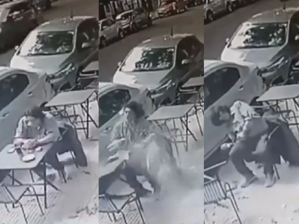 Palermo: un vidrio cayó desde un cuarto piso y dejó gravemente herido a un hombre en un café
