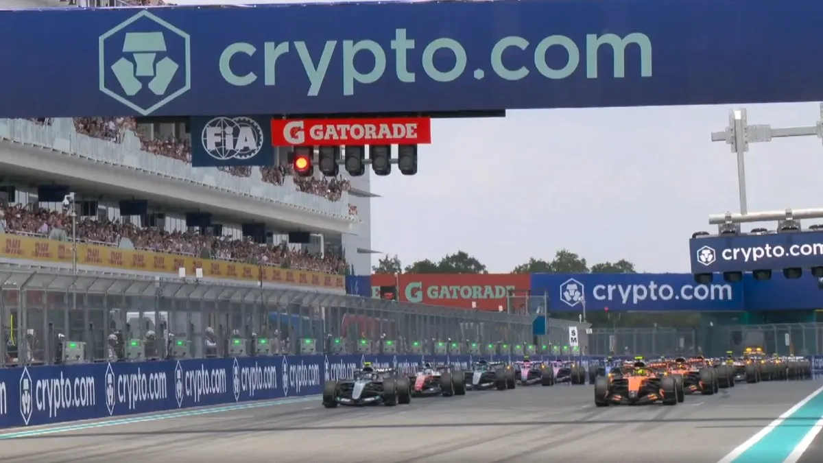 Colapinto larga 8° en Miami y el clima amenaza con alterar la carrera de Fórmula 1