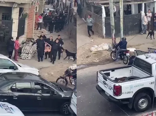 Violento operativo en Lomas de Zamora: vecinos atacaron a la Policía para impedir la detención de un ladrón