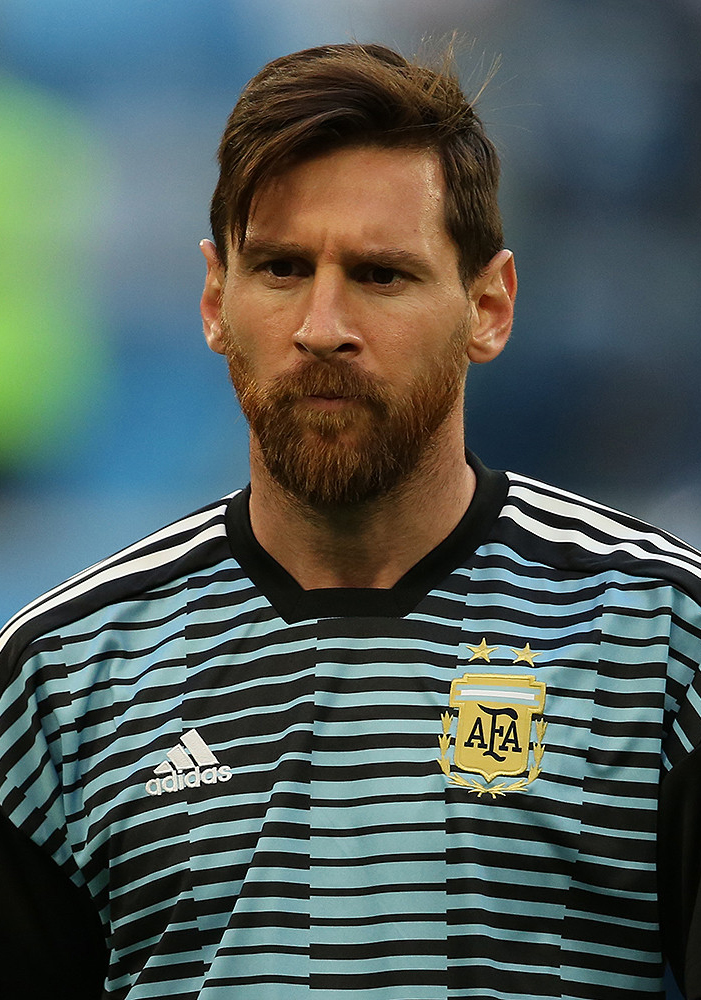 Lionel Messi con la camiseta de la Selección Argentina